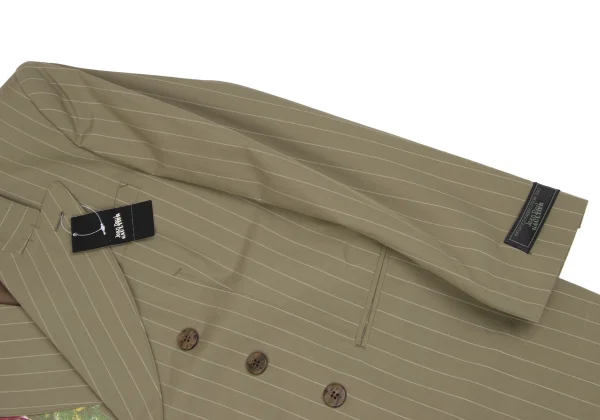 Jean Paul GAULTIER HOMME Floral Printed Cotton Stripe Double Breasted Jacket K-166383_004