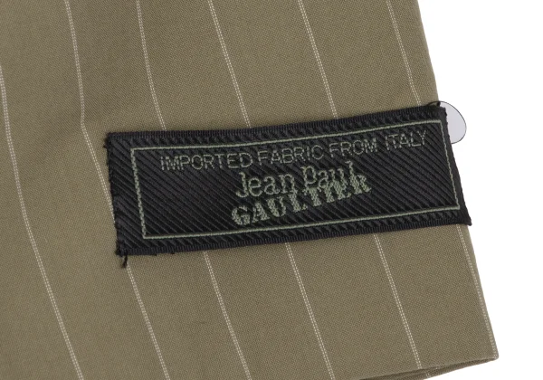 Jean Paul GAULTIER HOMME Floral Printed Cotton Stripe Double Breasted Jacket K-166383_005