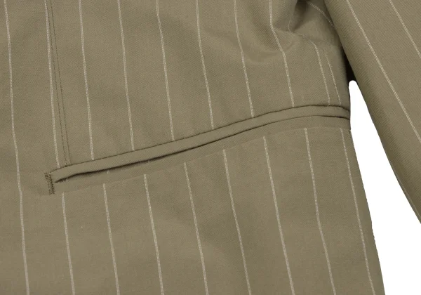 Jean Paul GAULTIER HOMME Floral Printed Cotton Stripe Double Breasted Jacket K-166383_008