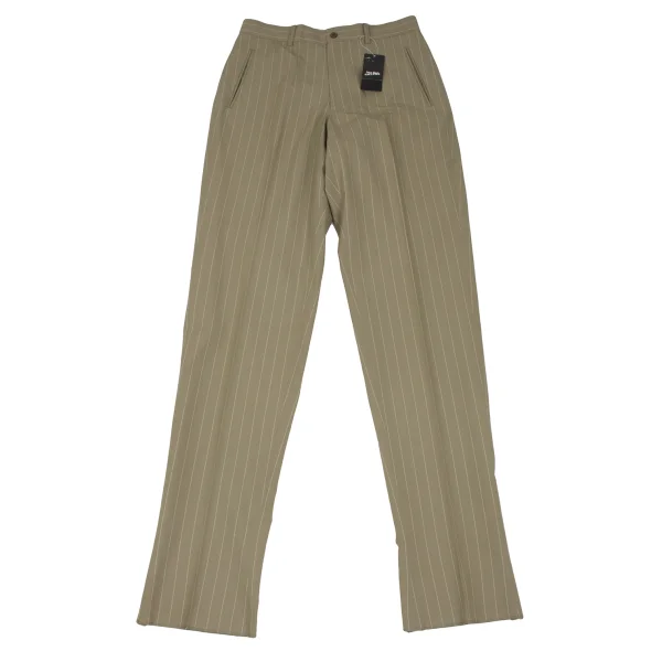 Jean Paul GAULTIER HOMME Cotton Striped Pants Beige 48 K-166384_001
