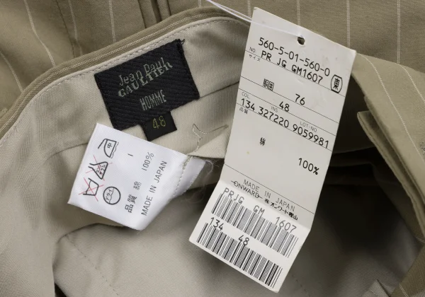 Jean Paul GAULTIER HOMME Cotton Striped Pants K-166384_016