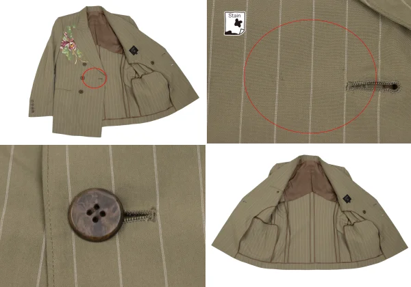 Jean Paul GAULTIER HOMME Floral Printed Cotton Stripe Jacket & Pants K-166385_009