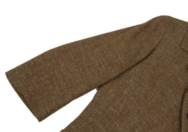 Yohji Yamamoto FEMME Wool Linen 3/4 Sleeve Jacket K-166386_005