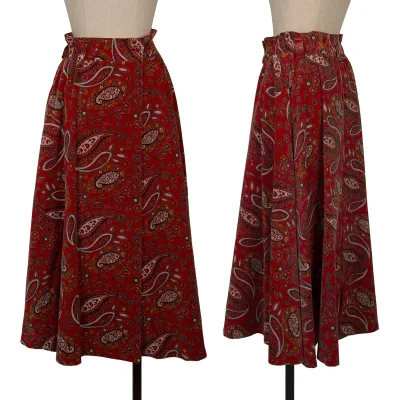 KENZO Cotton Floral Print Wrap Skirt