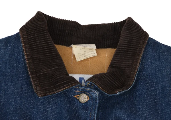 KENZO Jeans Fringe Padded Denim Jacket K-166392_004