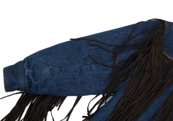 KENZO Jeans Fringe Padded Denim Jacket K-166392_007