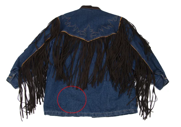 KENZO Jeans Fringe Padded Denim Jacket K-166392_015