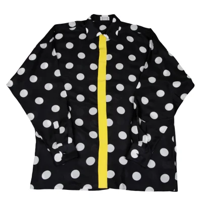 GIANNI VERSACE Silk Taping Dot Shirt