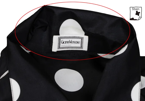 GIANNI VERSACE Silk Taping Dot Shirt K-166394_004