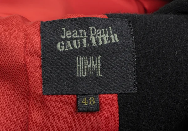 Jean Paul GAULTIER HOMME Wool Cow Metal Button Coat K-166400_018