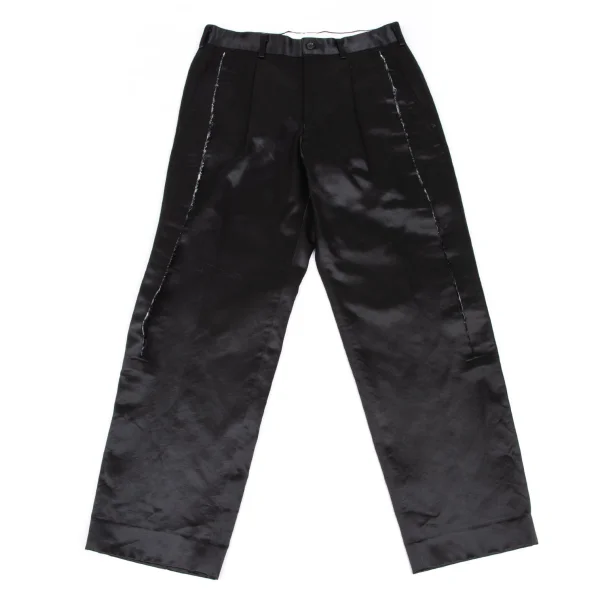 COMME des GARCONS Cutting Satin Pants Black XS K-166401_001
