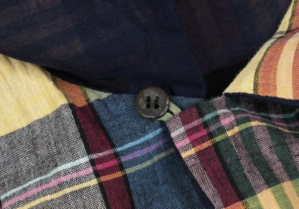 tricot COMME des GARCONS Checker Open Collar Shirt K-166402_007