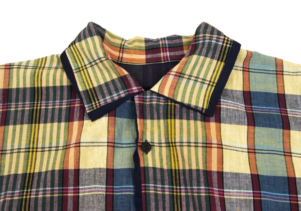 tricot COMME des GARCONS Checker Open Collar Shirt K-166402_008
