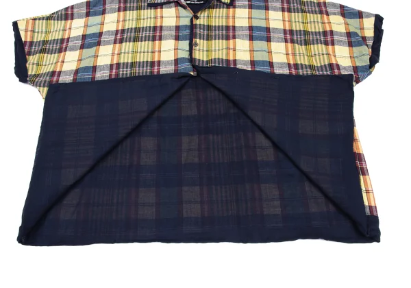 tricot COMME des GARCONS Checker Open Collar Shirt K-166402_011