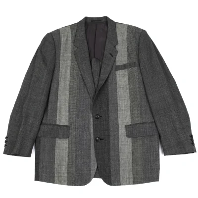 COMME des GARCONS HOMME Wool Front Switching Glen Check Jacket