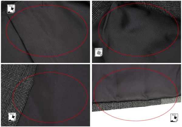 COMME des GARCONS HOMME Wool Front Switching Glen Check Jacket K-166403_016