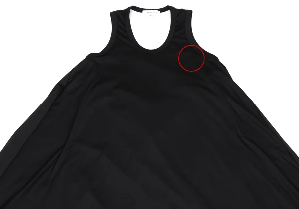 COMME des GARCONS Checker Draped Switching Stretch Dress K-166406_003