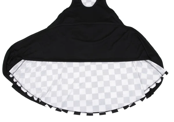 COMME des GARCONS Checker Draped Switching Stretch Dress K-166406_008