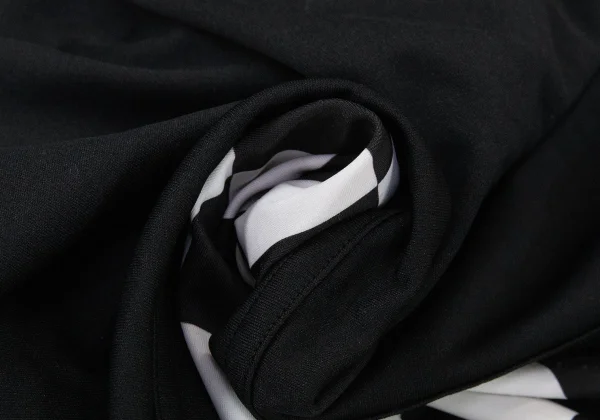 COMME des GARCONS Checker Draped Switching Stretch Dress K-166406_012