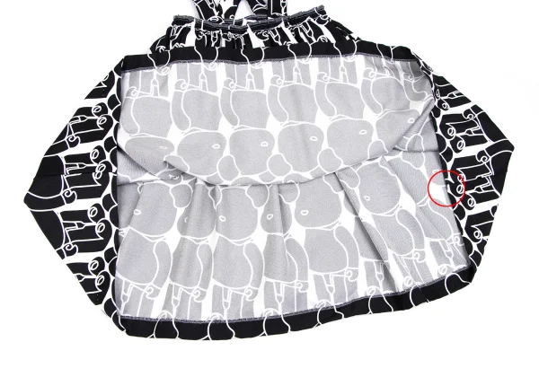 COMME des GARCONS Bearbrick Printed Strap Skirt K-166407_009