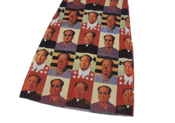 VIVIENNETAM Mao Zedong Printed Mesh Skirt K-166409_005