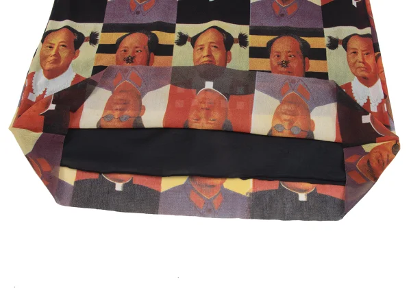 VIVIENNETAM Mao Zedong Printed Mesh Skirt K-166409_006