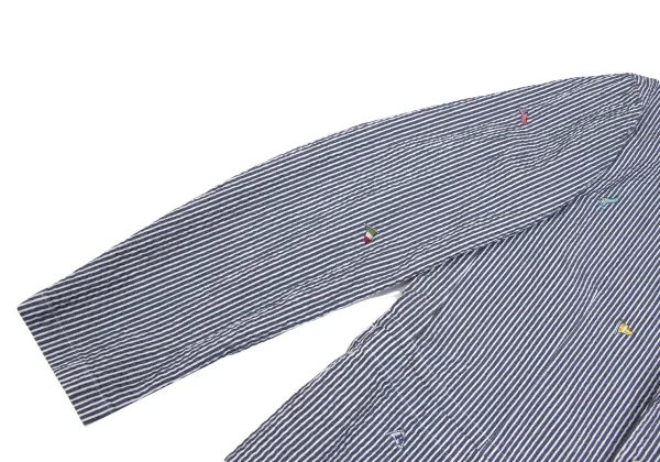 Papas+ Flag Embroidery Seersucker Stripe Jacket K-166411_007