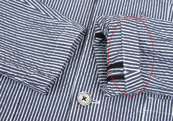 Papas+ Flag Embroidery Seersucker Stripe Jacket K-166411_008