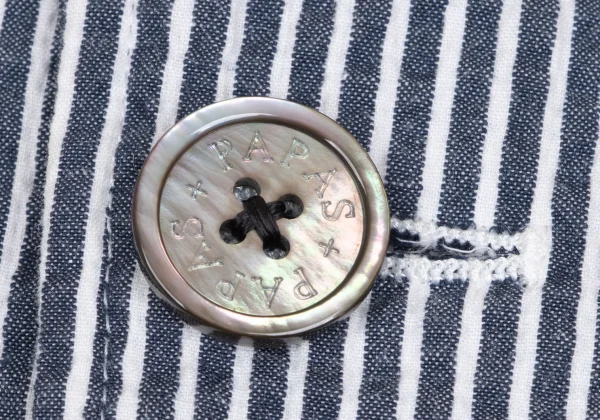 Papas+ Flag Embroidery Seersucker Stripe Jacket K-166411_011