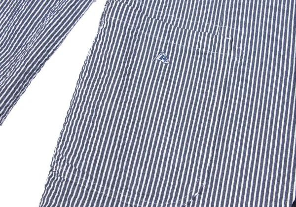 Papas+ Flag Embroidery Seersucker Stripe Jacket K-166411_012