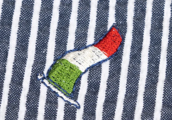 Papas+ Flag Embroidery Seersucker Stripe Jacket K-166411_015