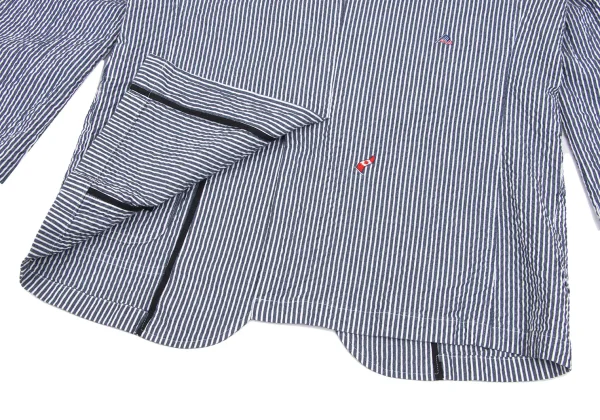 Papas+ Flag Embroidery Seersucker Stripe Jacket K-166411_017