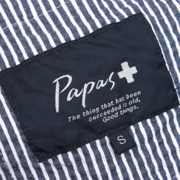 Papas+ Flag Embroidery Seersucker Stripe Jacket K-166411_020