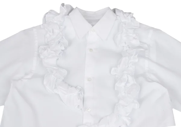 COMME des GARCONS Frill Decoration Long Sleeve Shirt K-166414_003