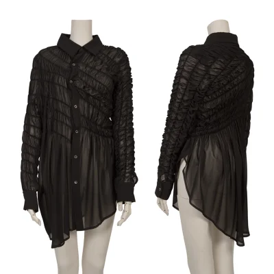 COMME des GARCONS See-through Shirred Blouse