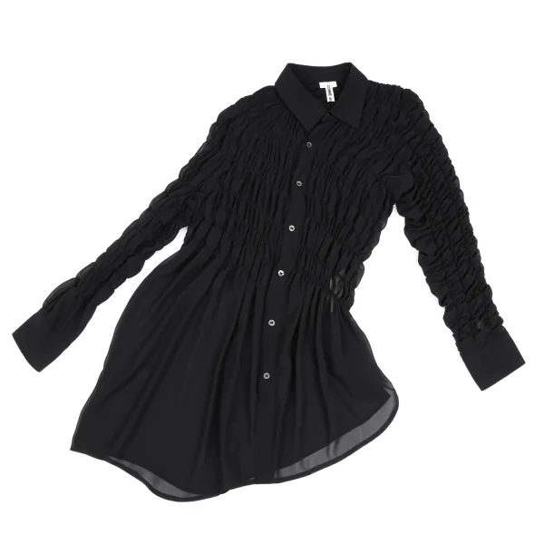 COMME des GARCONS See-through Shirred Blouse K-166415_002