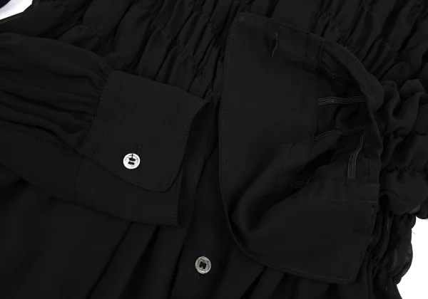 COMME des GARCONS See-through Shirred Blouse K-166415_007