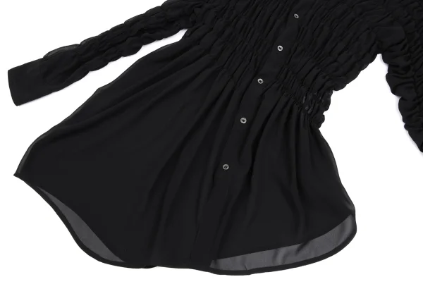 COMME des GARCONS See-through Shirred Blouse K-166415_008