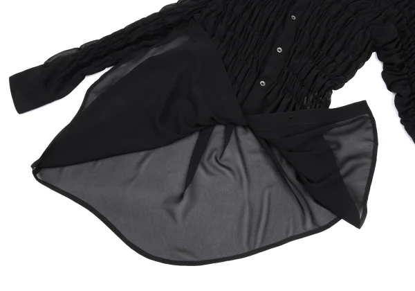 COMME des GARCONS See-through Shirred Blouse K-166415_009