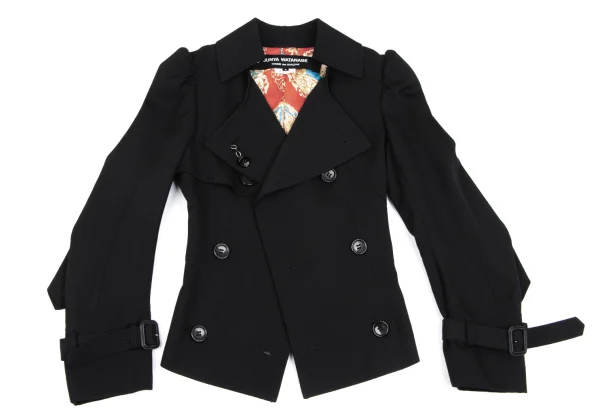 JUNYA WATANABE COMME des GARCONS Scarf Pattern Lining Trench Jacket K-166417_002