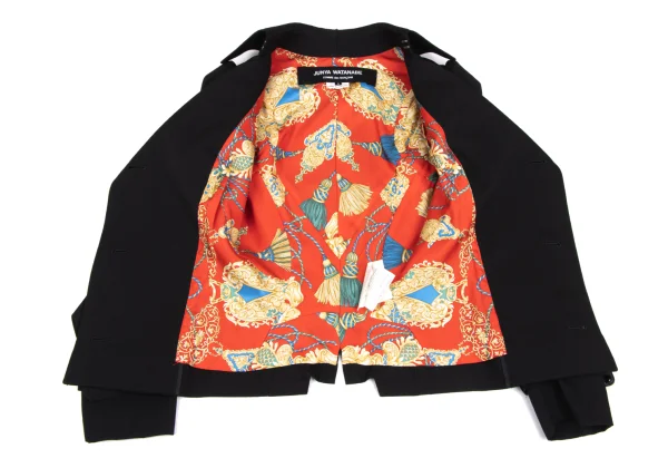 JUNYA WATANABE COMME des GARCONS Scarf Pattern Lining Trench Jacket K-166417_012