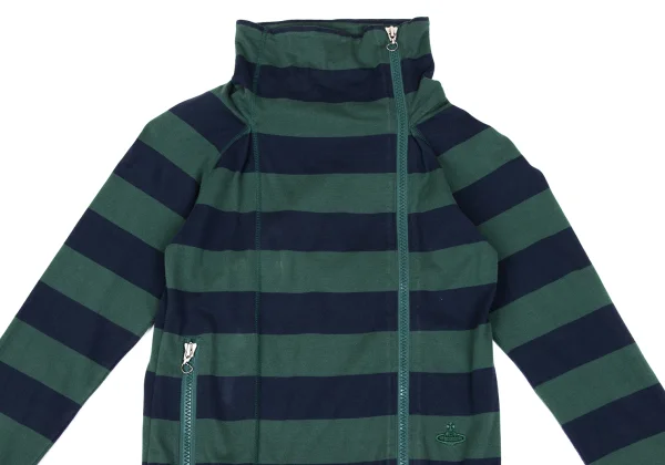Vivienne Westwood Red Label Orb Embroidery Cotton Striped Zip Jacket K-166420_003