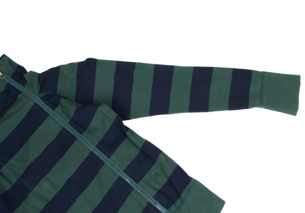 Vivienne Westwood Red Label Orb Embroidery Cotton Striped Zip Jacket K-166420_005