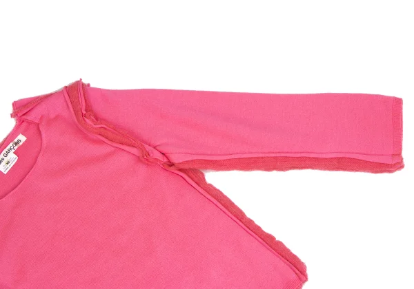 COMME des GARCONS Multi-material Outseam Switching Knit Sweater K-166422_005