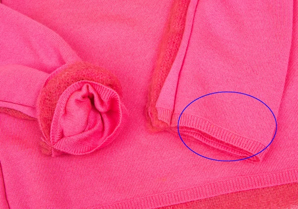 COMME des GARCONS Multi-material Outseam Switching Knit Sweater K-166422_007