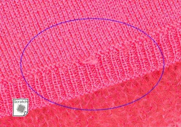 COMME des GARCONS Multi-material Outseam Switching Knit Sweater K-166422_010