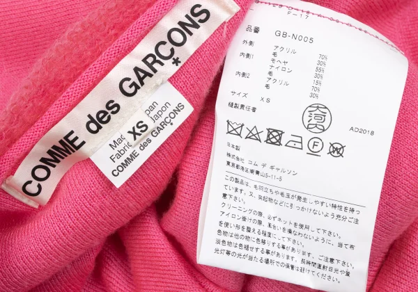 COMME des GARCONS Multi-material Outseam Switching Knit Sweater K-166422_016
