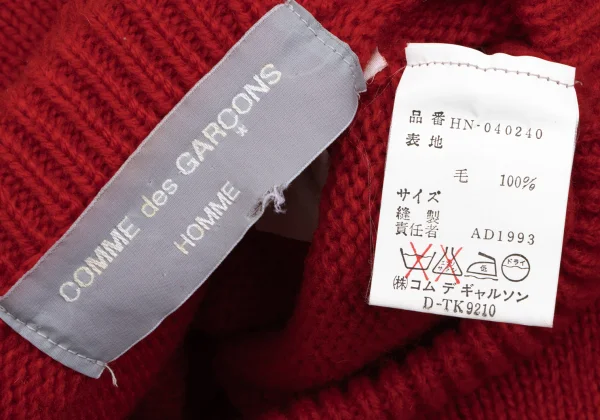 COMME des GARCONS HOMME Wool Knit Sweater K-166423_011