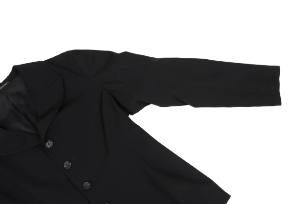 Y's Wool Gabardine Peaked Lapel Jacket K-166424_006