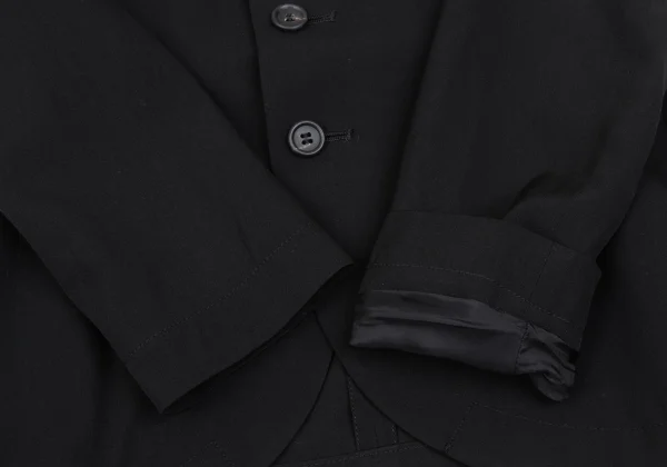 Y's Wool Gabardine Peaked Lapel Jacket K-166424_007